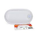 Светильник светодиодный накладной СПП-Д-ОВАЛ 8Вт 6500К 640Лм 168х92х48мм IP65 с датчиком движения IN HOME белый овал