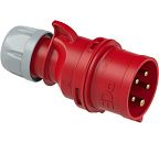 Вилка кабельная 32А/400V/3P+N+E/IP44 (PCE Австрия)
