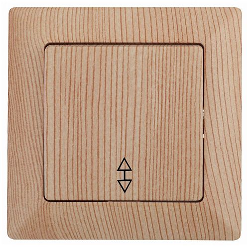 Переключатель 1кл на 2 направления 10А (сосна) Intro Solo ЭРА (4-103-11)