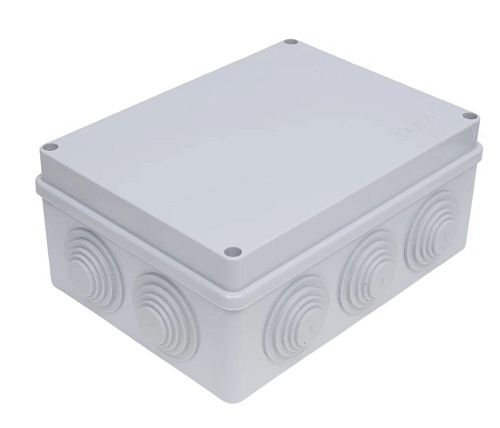Коробка распаячная ОУ 140х200х75мм с крышкой 10 вводов IP55 ТУСО 67055 Ruvinil