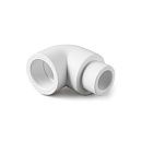Угольник PP-R 90˚ переходной 25-20 (белый) PROAQUA