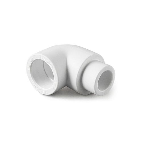 Угольник PP-R 90˚ переходной 25-20 (белый) PROAQUA