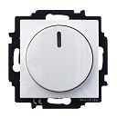 Светорегулятор поворотный 60-400Вт 2251 UCGL-94 (альпийский белый) Basic 55 ABB