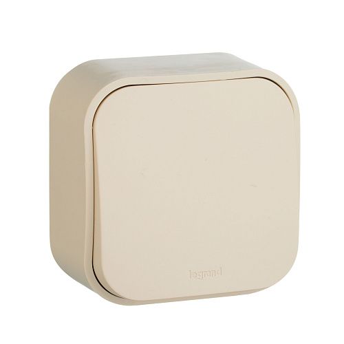 Кнопка 1кл 6А IP20 (слоновая кость) Quteo Legrand/Daccord (782235)