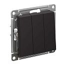 Выключатель 3кл схема 1+1+1 10АХ (карбон) ATLASDESIGN SE