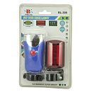 Фонарь светодиодный велосипедный 5Вт COB+LED задняя велофара (3хAAA/2хАА) BL-308