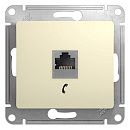 Розетка TF RJ11 (бежевый) GLOSSA SE