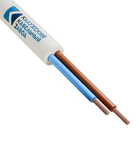 Провод соединительный ПВСн 2х0.75 Калужский кабельный завод (ККЗ) (ГОСТ)