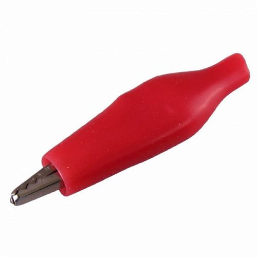 Зажим крокодил 5А длина 46мм резиновая изоляция