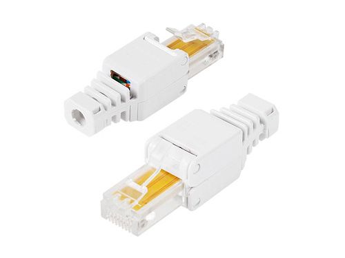 Джек штекер RJ-45 8P8C быстрозажимной ручной неэкранированный (05-1051) REXANT