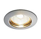 Светильник точечный неповоротный  863A SN  10Вт MR16 GU5.3 Ø78х24мм Øотв.65мм IP20 сатин никель Ambrella 