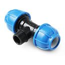 Тройник с наружной резьбой 20x3/4"x20 UNIO 77020000020M034