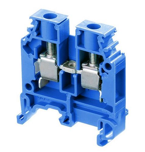 Клеммник на DIN рейку 6.0мм2 (синий) TE Entrelec Rus