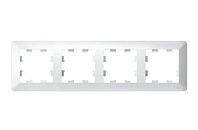 Рамка 4 поста (белый/дымч. белый) ATLASDESIGN AIR SE
