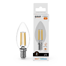 Лампа светодиодная свеча 12Вт 2700К 730Лм Е14 GAUSS Filament Elementary