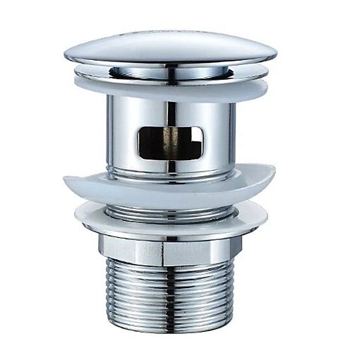 Выпуск 1 1/4" хромированный латунный для умывальника с переливом Click-Clack LEDEME L65-2