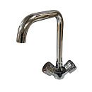 Смеситель кухня MELODIA Elegia высокий Г-излив керамика БЕЗ ПОДВОДКИ MDV32015 (Гарантия 7 лет)