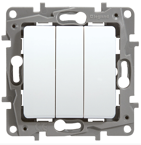 Выключатель 3кл с винтовыми зажимами (белый) Etika Legrand/Daccord/ИЭК (672243)