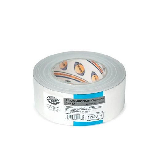 Лента клейкая алюминиевая 50ммх50м 60мкм PROFFI  AVIORA (302-009/302-208 ) 