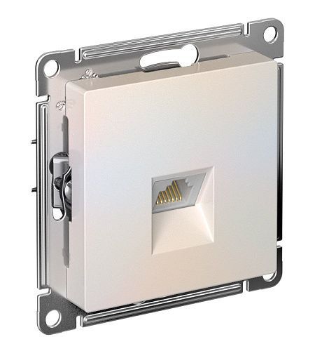Розетка PC RJ45 категория 5е (жемчуг) ATLASDESIGN SE