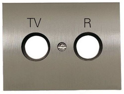 NIE 8450 AL Накладка TV-R розетки (полированная сталь) Olas АВВ