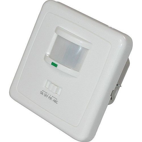 Датчик движения встраиваемый LX-2000 500Вт 140° 6м IP44 белый Camelion