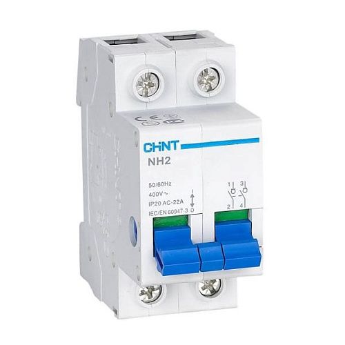 Выключатель нагрузки 2п 63А NH2-125 (R) модульный CHINT (401057)