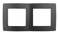 Рамка 2 поста (антрацит) Эра12 ЭРА (12-5002-05)