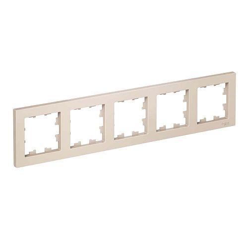 Рамка 5 постов универсальная (бежевый) ATLASDESIGN SE