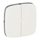 Клавиша выключателя 2кл (белая) Valena Allure Legrand (755025)