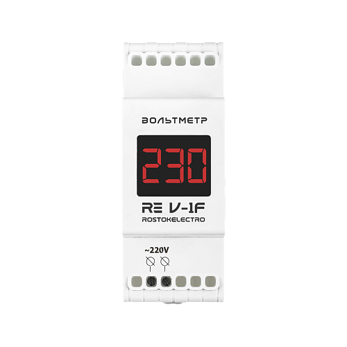 Вольтметр RE V-1F 1ф на DIN-рейку rostokelectro