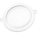 Светильник светодиодный встраиваемый Piatto 24Вт 4000К 1680Лм Ø300/285x25мм IP20 ITALMAC белый круг