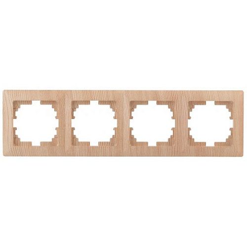 Рамка 4 поста (сосна) Intro Solo ЭРА (4-504-11) 