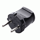 Вилка 6А 220В IP20 (черный) MAKEL