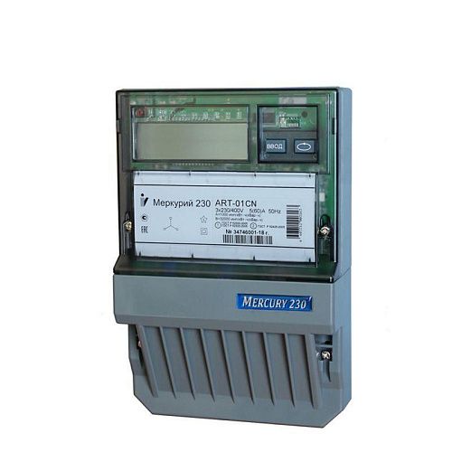 Счетчик электроэнергии Меркурий 230 АRТ-01 CN 5-60А 380В трехфазный многотарифный на монтажную плату Инкотекс