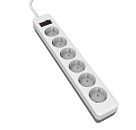 Удлинит. 6 гн. с сет/ф LE E1S ПВС 3х0.75 1.8м 10А земля белый/серый LEEK Удлинит. 6 гн. с сет/ф LE E1S ПВС 3х0.75 1.8м 10А земля белый/серый LEEK