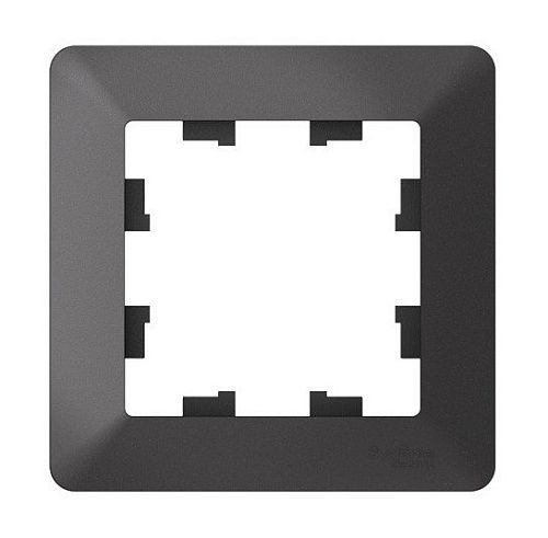 Рамка 1 пост (базальт/дымч. черный) ATLASDESIGN AIR SE