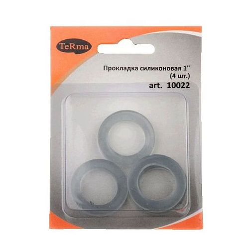 Прокладка 1" силиконовая (упаковка 4шт) в блистере TERMA 10022