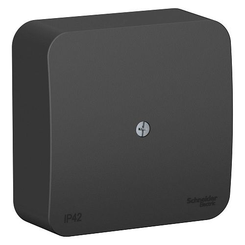 SE Коробка распределительная О/У 75х75х30мм  IP42  (антрацит) BLANCA
