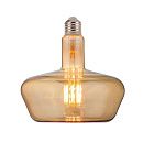 Лампа светодиодная 8Вт 2400К 620Лм 190х180мм E27 Filament GINZA-XL Horoz ЯНТАРНЫЙ (001-050-0008)