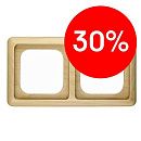 Рамка 2 поста (бук) DELTA NATURE Siemens (5TG1682) УЦЕНКА Рамка 2 поста (бук) DELTA NATURE Siemens (5TG1682) УЦЕНКА