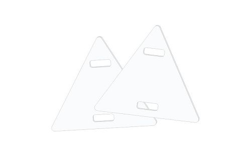 Бирка У-136 маркировочная треугольная 62х55мм