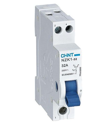 Переключатель модульный 1п 32А 3 полож. NZK1-32 (R) CHINT NEW!