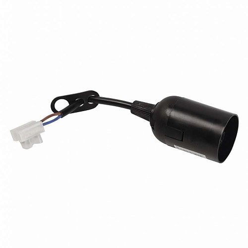 Патрон Е27 подвесной с клеммной колодкой (пластиковый) черный SmartBuy