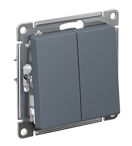 Переключатель 2кл сх.6/2 10АХ (грифель) ATLASDESIGN SE