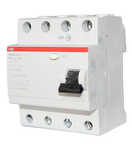 Устройство защитного отключения 4п 63А 100мА тип AC FH204 AC-63/0.1 ABB ФЛ