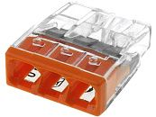 Клемма розеточная 3х2.5мм2 (с пастой) 2273-243 WAGO Клемма розеточная 3х2.5мм2 (с пастой) 2273-243 WAGO