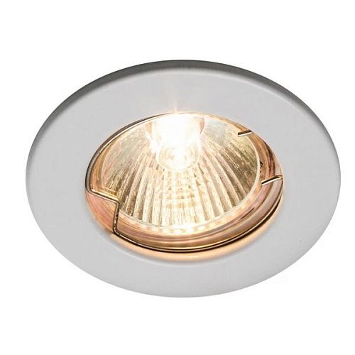 Светильник точечный неповоротный CAST 71 WHITE 50Вт MR16 Øотв.85мм IP20 Max Light штампованная сталь/белый