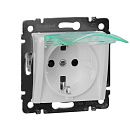 Розетка с заземлением с крышкой с защитными шторками IP44 (белая) Valena Classic Legrand/Daccord (774220) Розетка с заземлением с крышкой с защитными шторками IP44 (белая) Valena Classic Legrand/Daccord (774220)