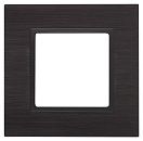 ЭРА Рамка на 1 пост металл (чёрный+антр) (Elegance) 14-5201-05